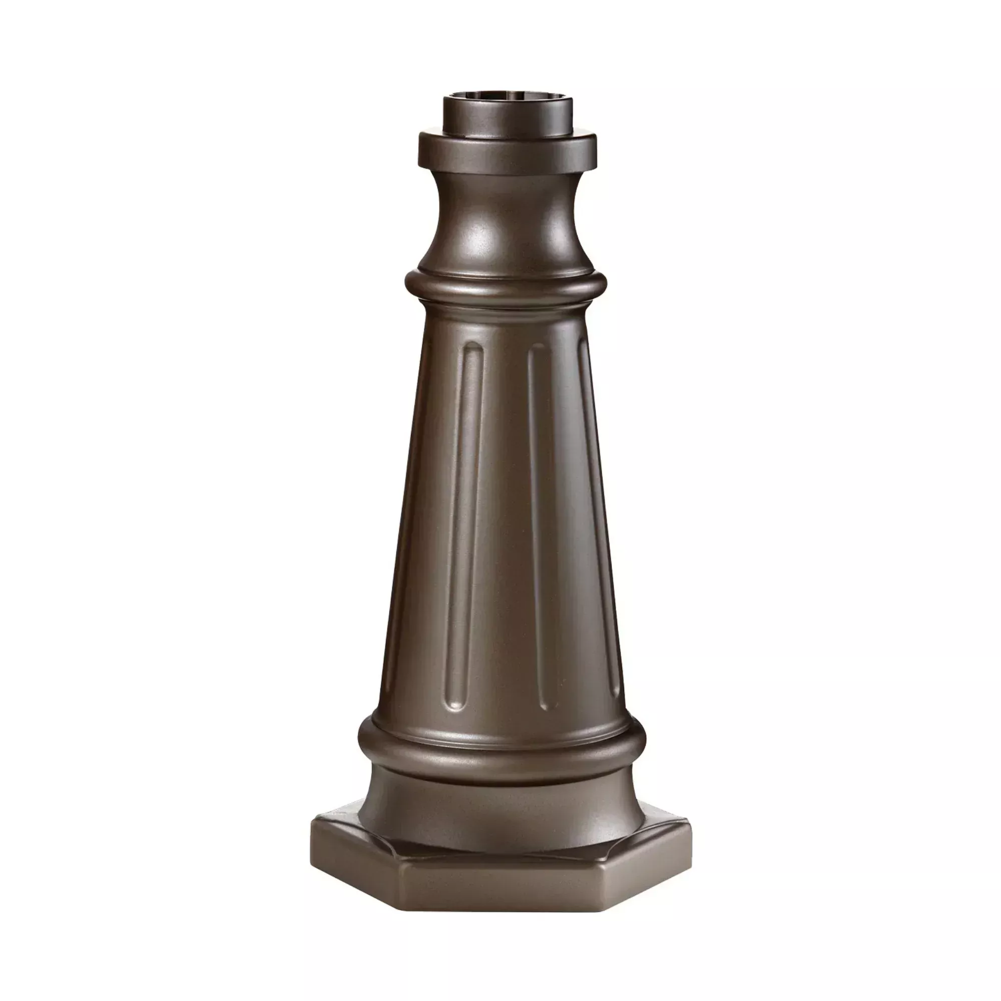 10" Aluminum Outdoor Post Base, Oil Rubbed Bronze