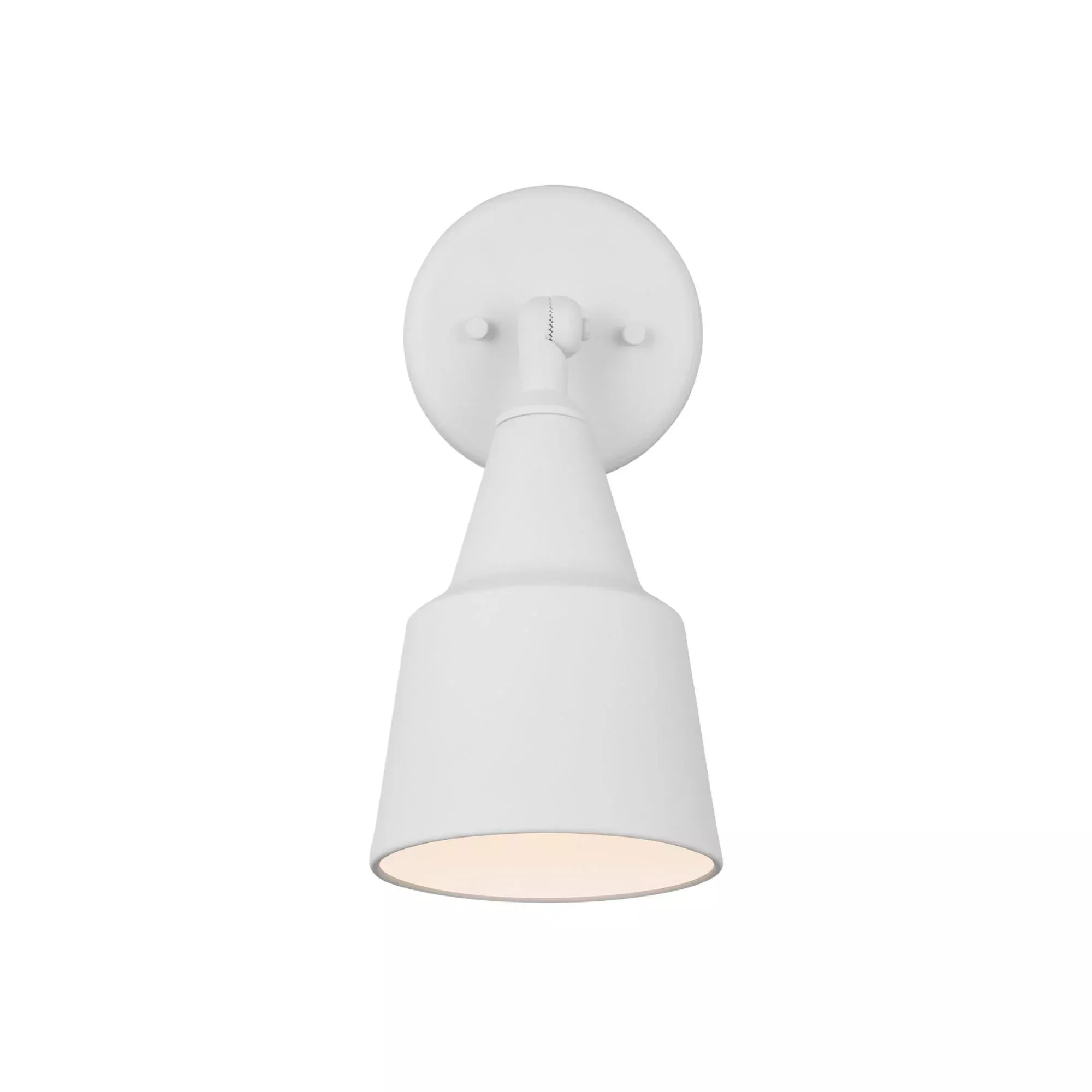 12" Adjustable Swivel Flood Light, White Finish