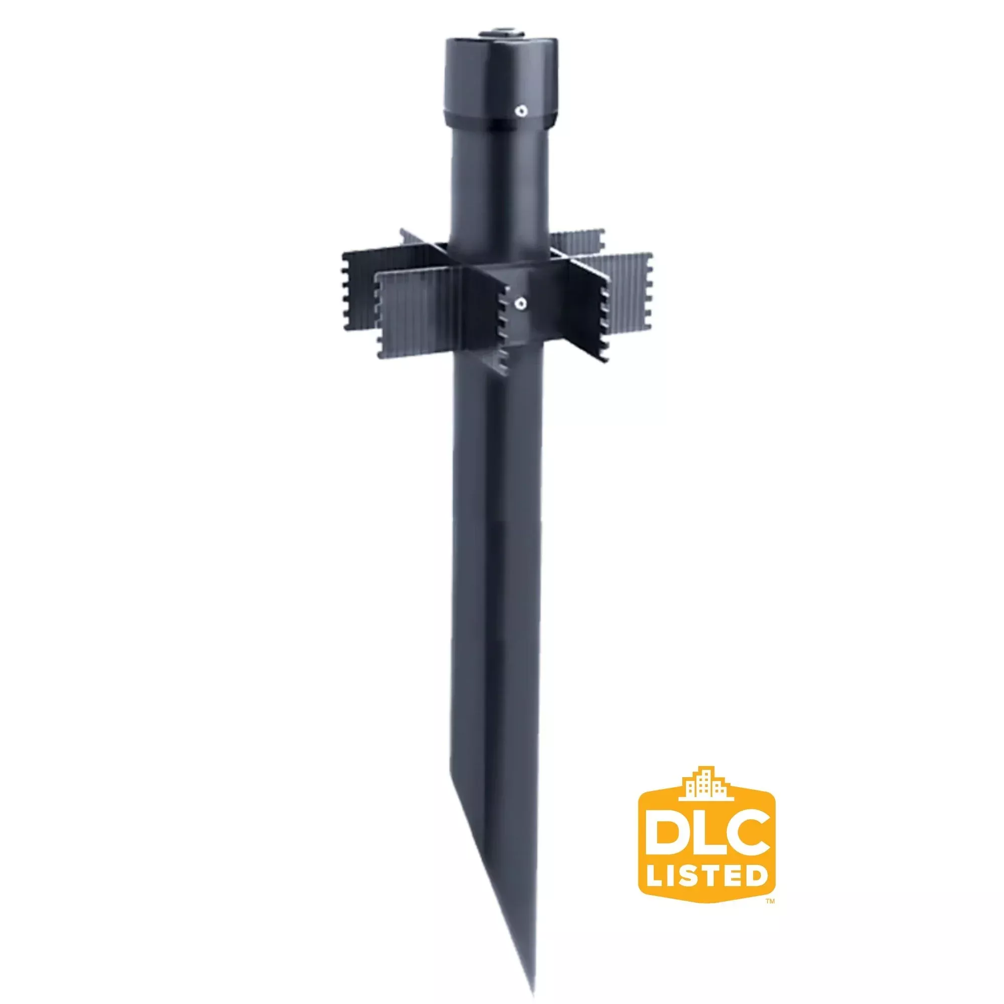 25" Long PVC Mounting Post - Black