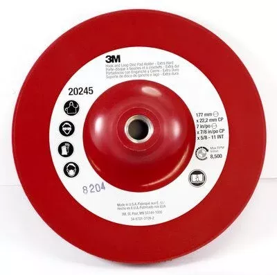 3M - 28890 Hook And Loop Disc Pad Holder 915Cp 5 Inch X 7/8 Inch Center Post 5/8-11 Internal (7100101201)
