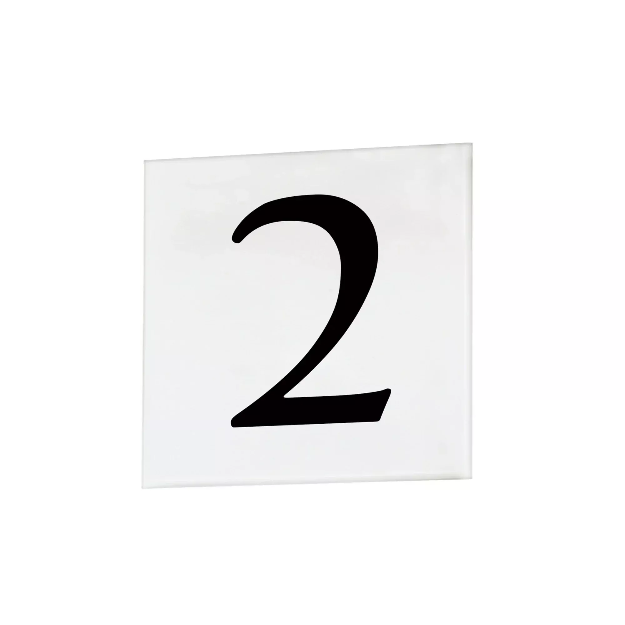 4" Square Address Tile Number 2