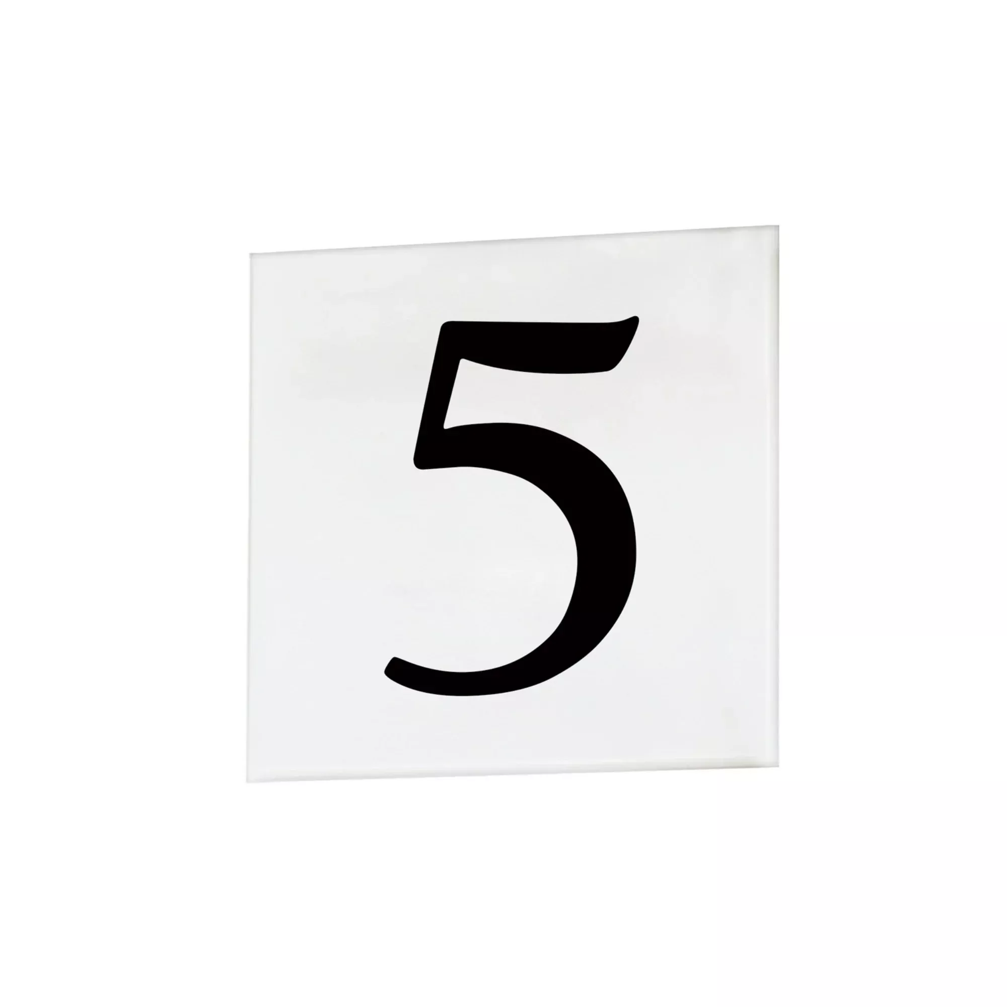 4" Square Address Tile Number 5