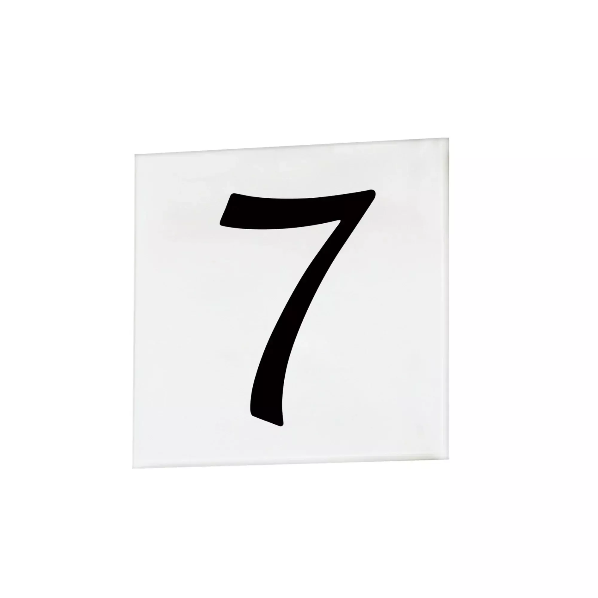 4" Square Address Tile Number 7