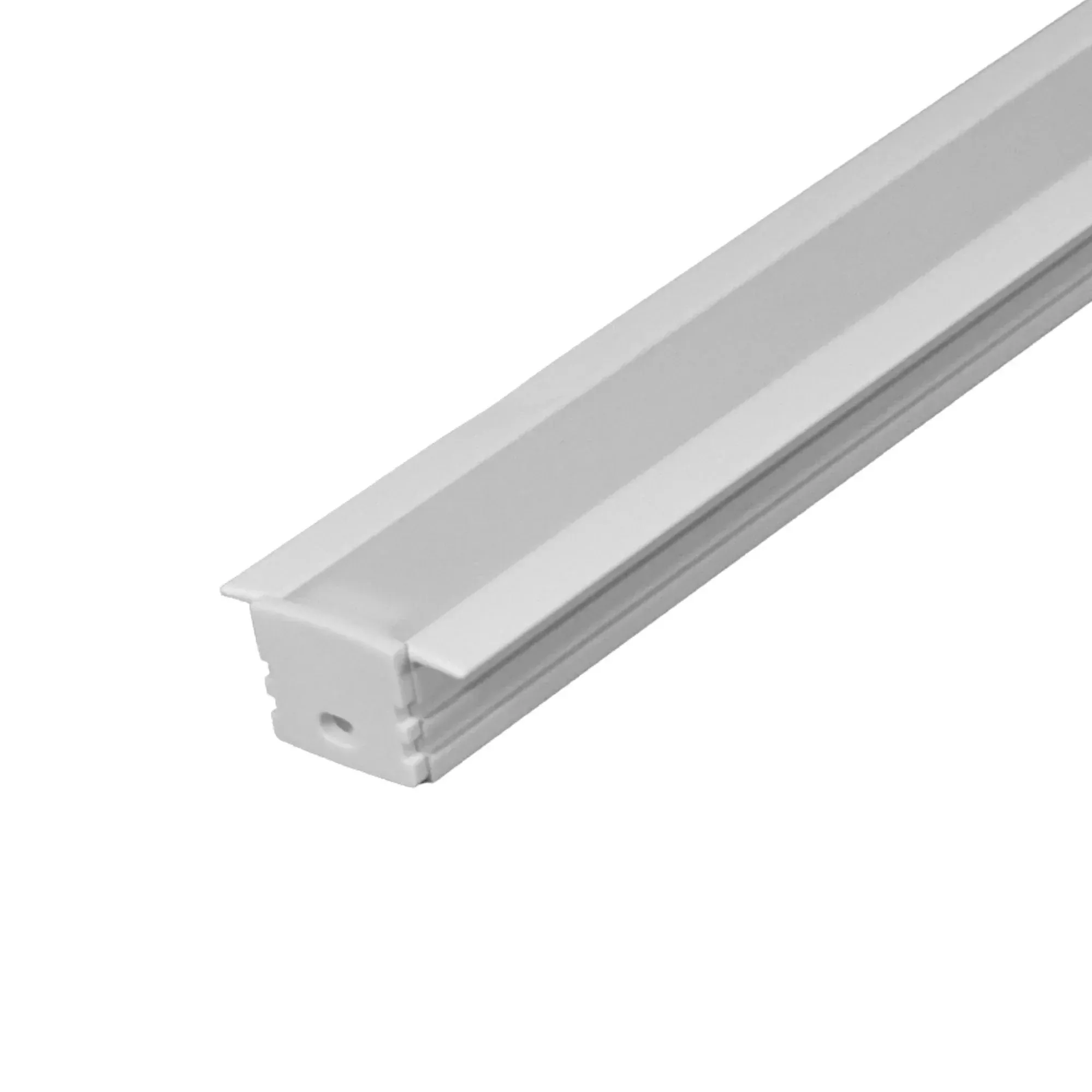 6ft Mini Deep with Flange Aluminum Mounting Channel, White