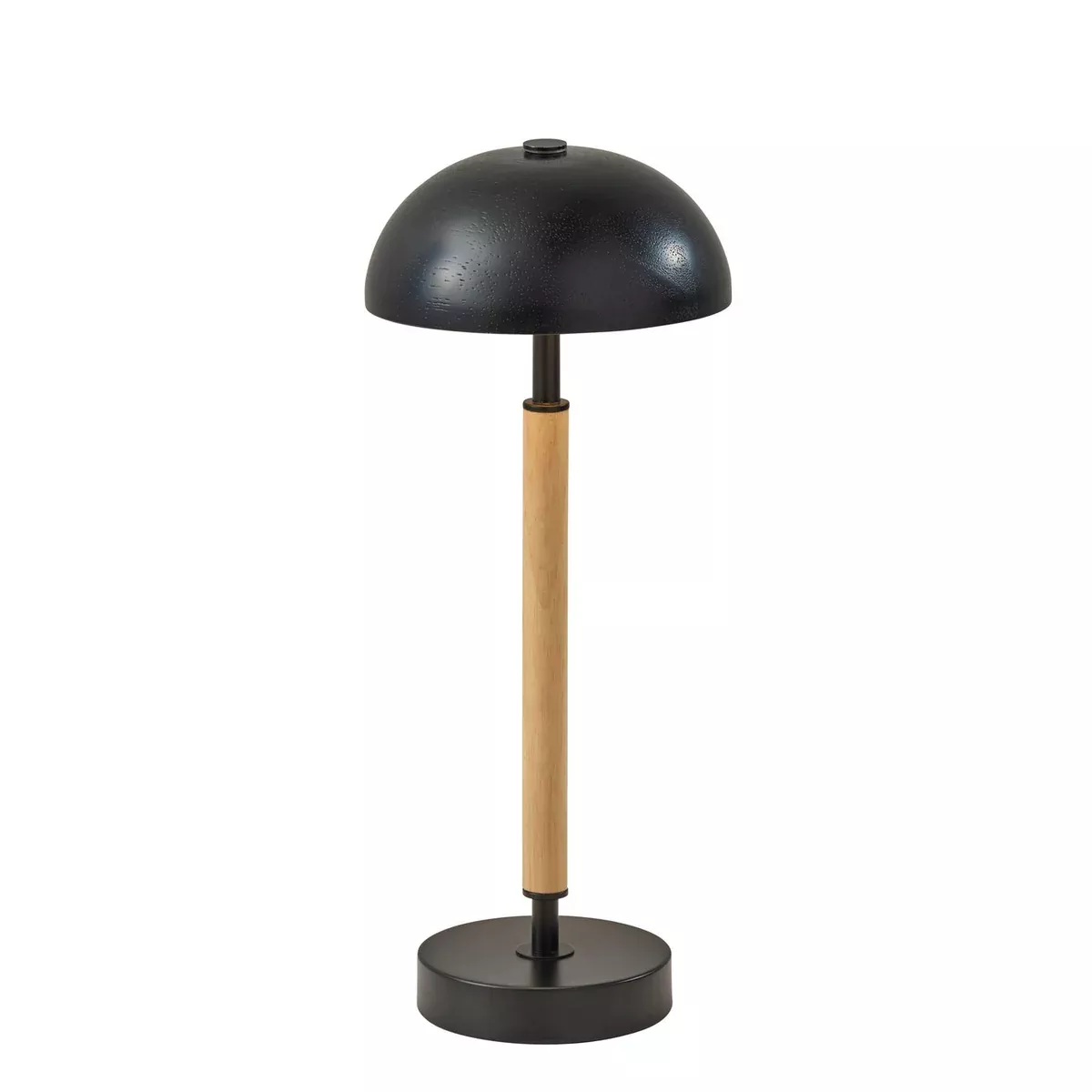Adesso Ronny Cordless LED Table Lamp Natural Wood And Black (3064-12)