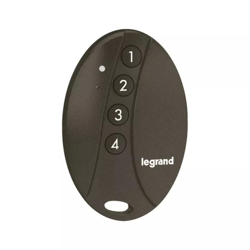 Adorne 067695 4-Scene Pocket Remote Control with Netatmo, Black