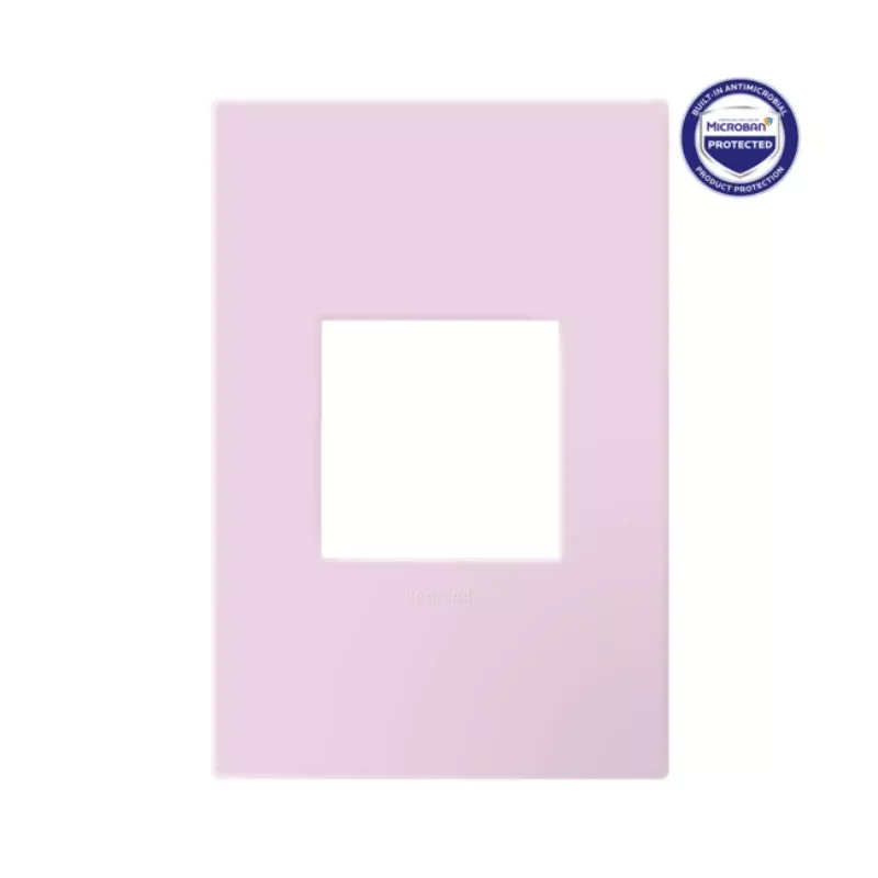 Adorne AWP Screwless Wall Plate with Microban, Rosa