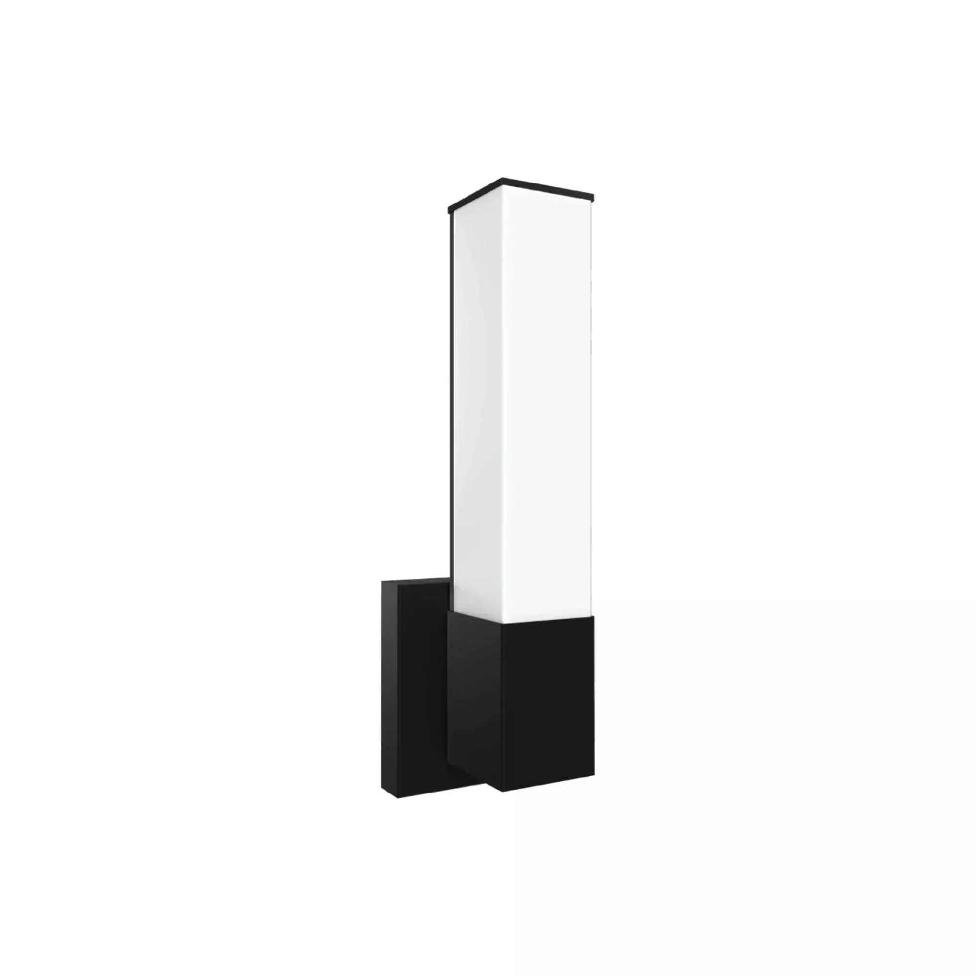 Allure 14" Square LED Wall Sconce, CCT Selectable, 120V, Black Finish