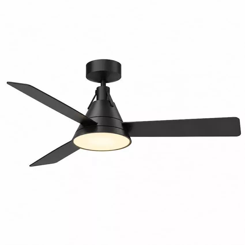 Alora Mood Archer LED Ceiling Fan Matte Black CF584054MB