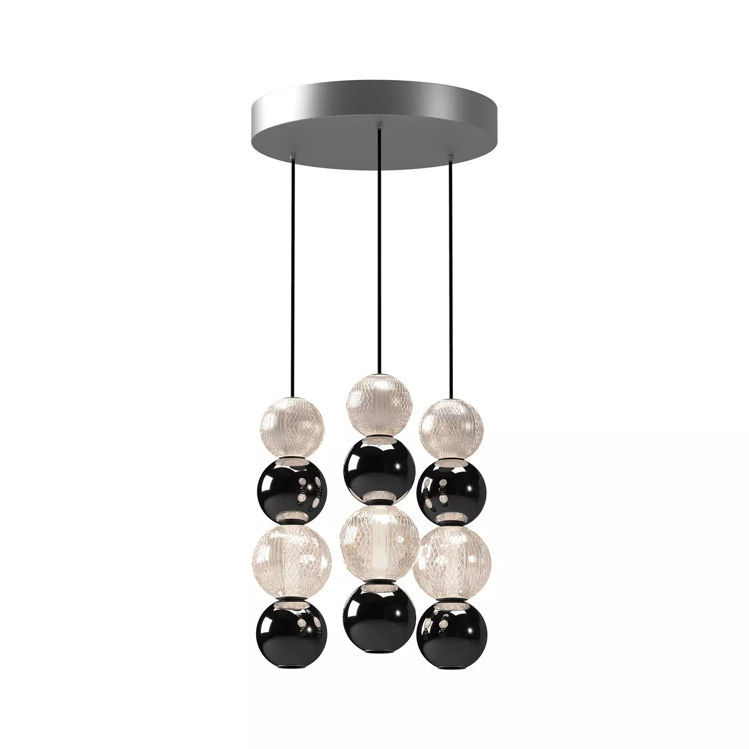 Alora Onyx 3-Head LED Multi-Pendant MP321803