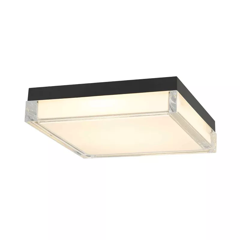 Alteck Lighting AFM0021-3CCT-W Box 11" LED Outdoor Flush Mount, 3CCT Selectable