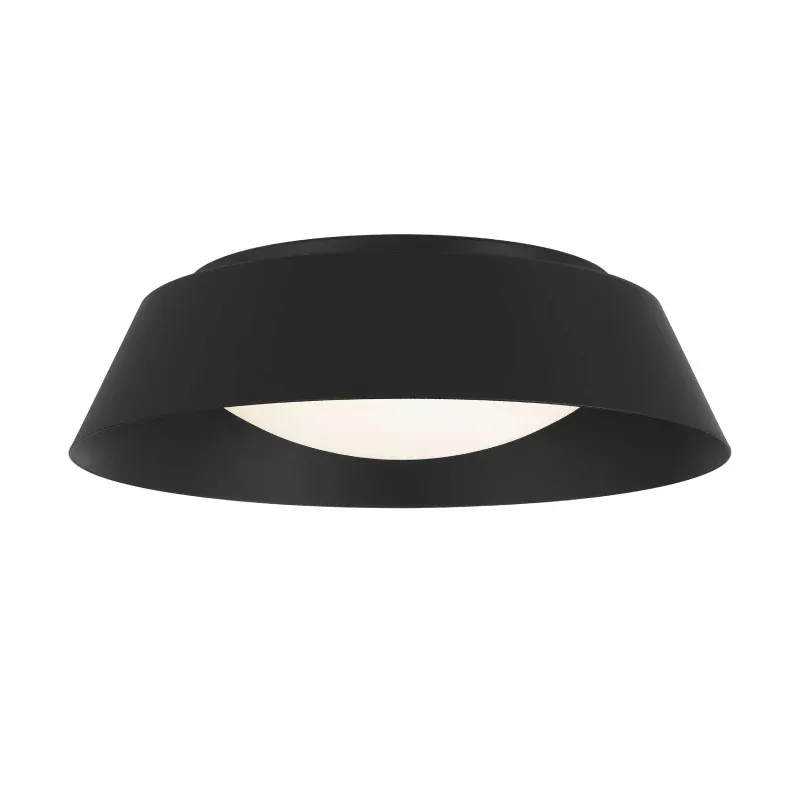 Alteck Lighting AFM0067-5CCT-W Pez 1-lt 15" LED Outdoor Flush Mount, 5CCT Selectable