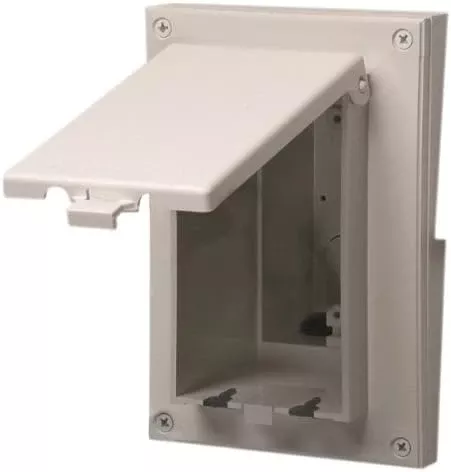 Arlington Industries DBVR141W UV-Rated Plastic Siding Mounting Kit