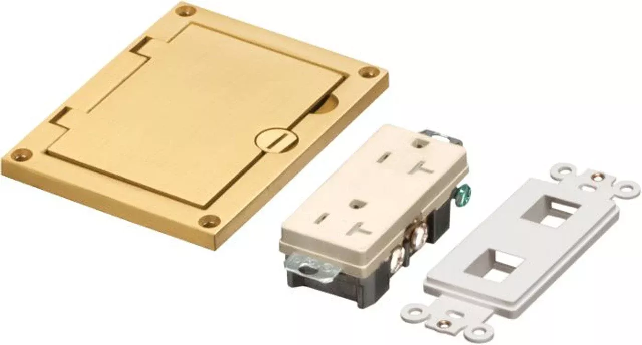 Arlington Industries FLBC8501MB Brass Cover