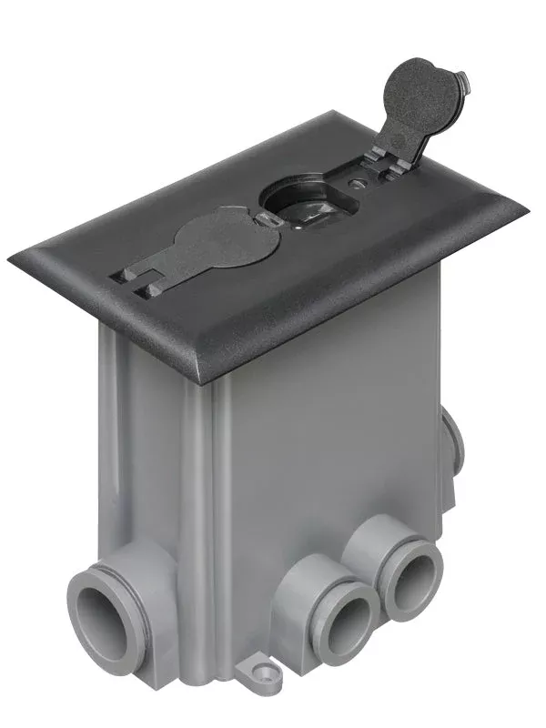Arlington Industries FLBCF101BL Non-Metallic Floor Box