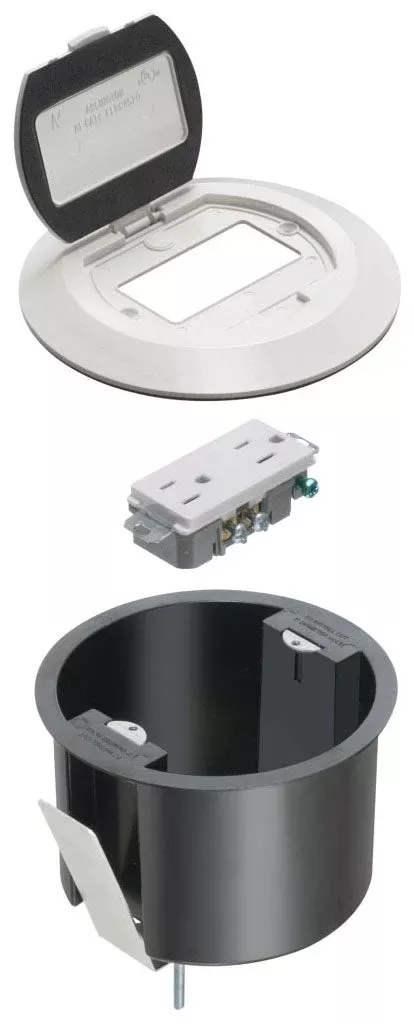 Arlington Industries FLBR6500W White Floor Box