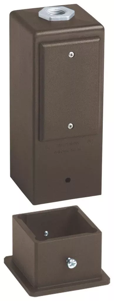 Arlington Industries GPD9BR Brown Garden Post Light Support