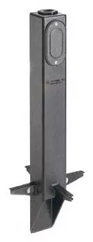 Arlington Industries GPL19B Black Garden Post Light Support
