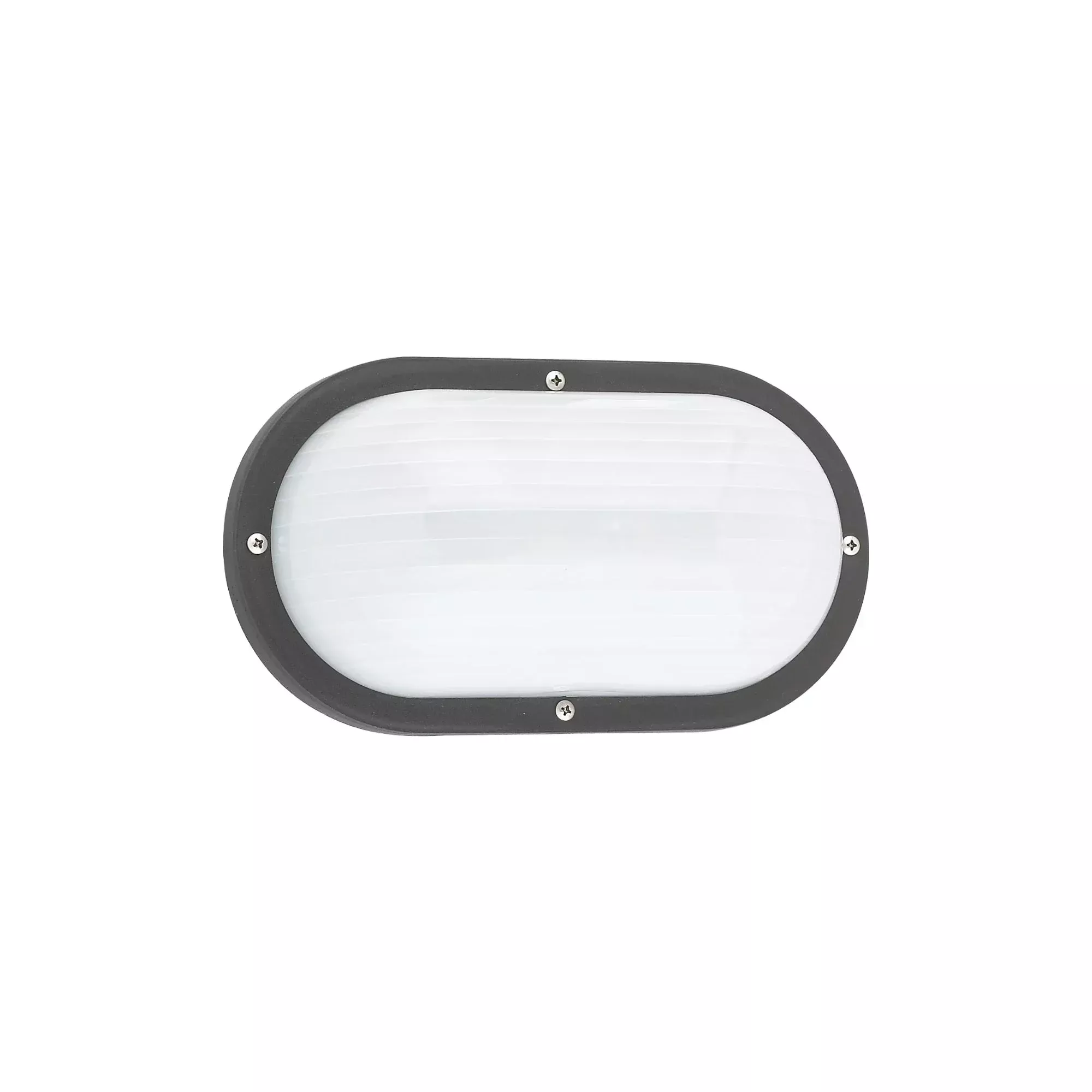 Bayside 10" Oval Wall Lantern, Textured Black Finish