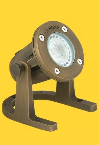 Corona Lighting CL-307-AB Brass Lensed Underwater Light Antique Bronze MR-16