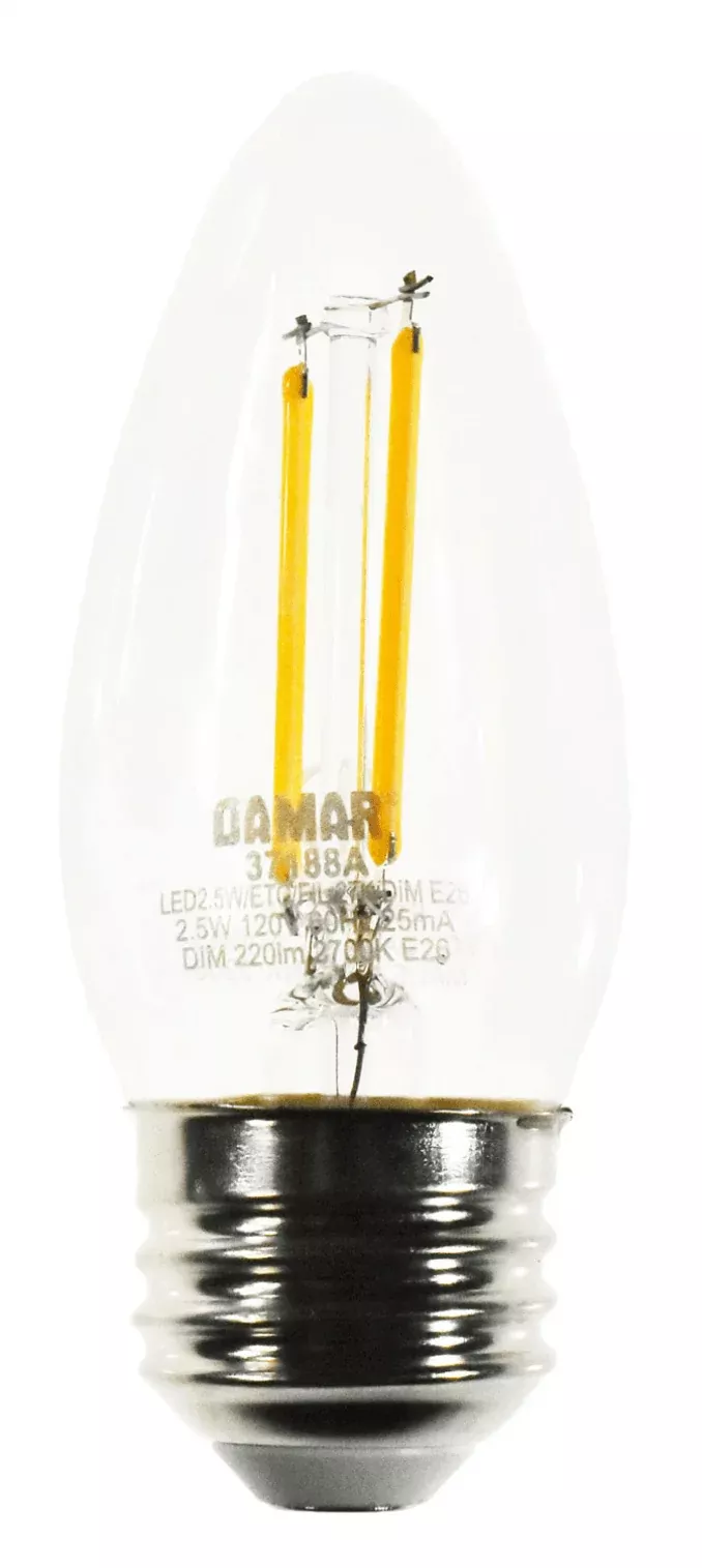 Damar 37188A LED2.5W/ETC/FIL/27K/DIM E26