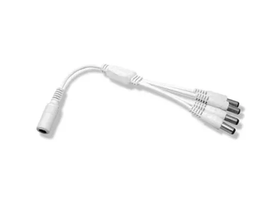 Diode LED 4-Way DC Splitter, White, 25 Pack (DI-DCSP4-25)