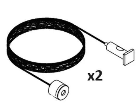 Diode LED Channel Component, Hanging Hardware, 45° and SQUARE, 2 Pack (DI-CPCH-HNG)