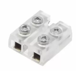 Diode LED Tape Light Terminal Block Connector, Screw Down, 12mm, Tape-To-Wire - Pack 25, individually bagged, 25 Pack (DI-TB12-CONN-TTW-25)