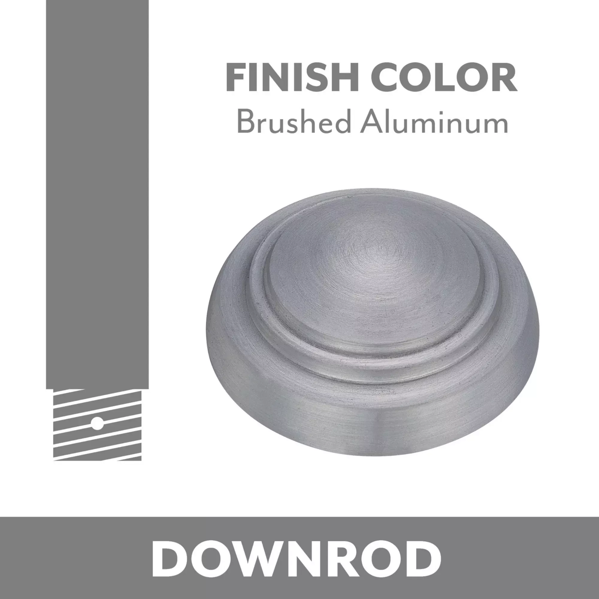 DR5 3.5" Downrod Brushed Aluminum Finish