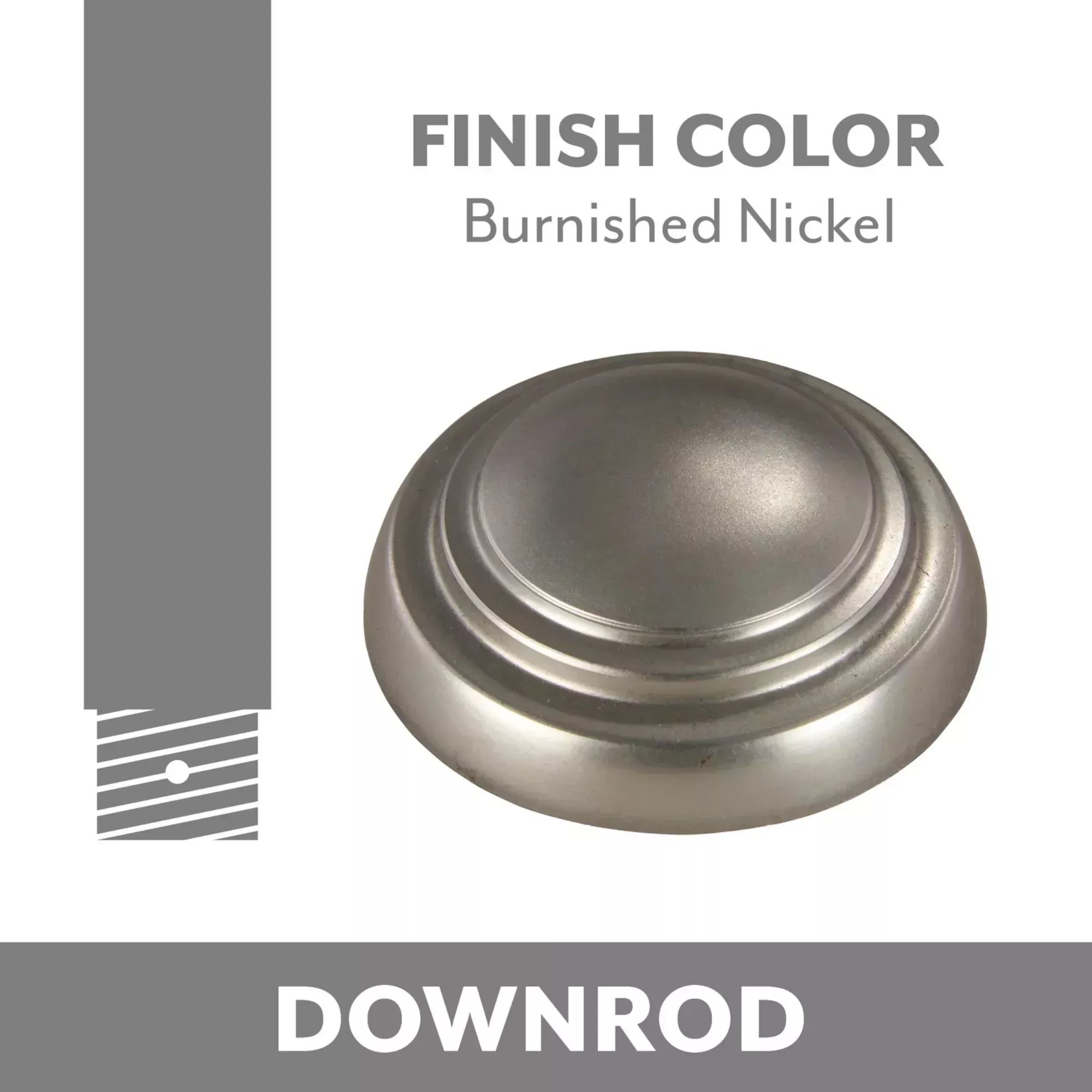 DR5 3.5" Downrod Burnished Nickel Finish