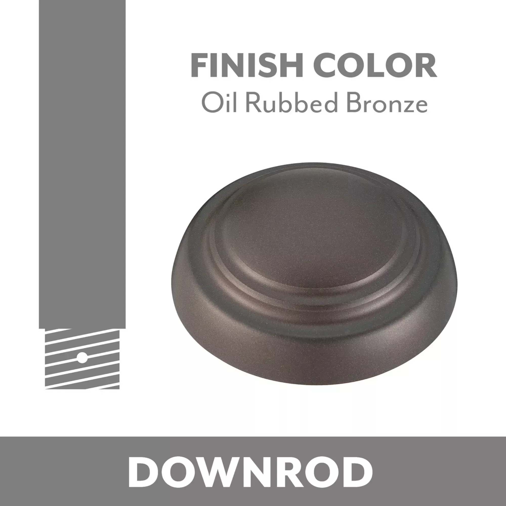 DR5 3.5" Downrod Oil Rubbed Bronze Finish