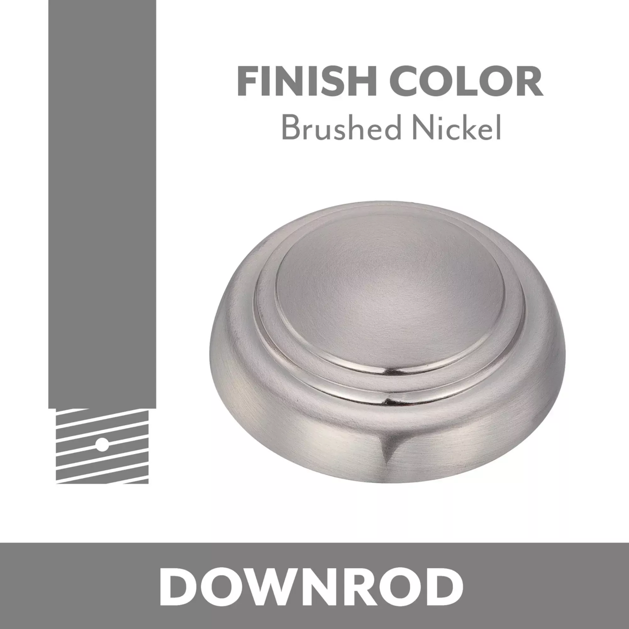 DR5 4.5" Downrod Brushed Nickel Finish