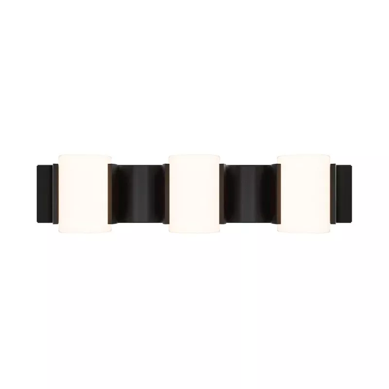 dweLED WS114624 Circle Line 3-lt 24" LED Vanity, 4CCT