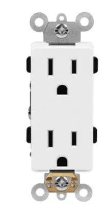 Enerlites Industrial Decorator Receptacle 15A 125V 5-15R