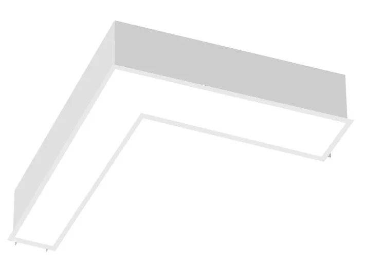 EnVision LED-ALIN2-12X12-L-3P25-D-5CCT-WH-RTK – 12x12" L-Shape Downlight