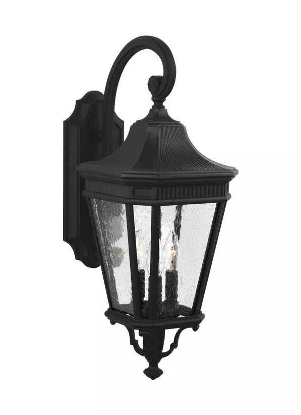 Generation Lighting Cotswold Lane Medium Lantern 120V Black (OL5422BK)