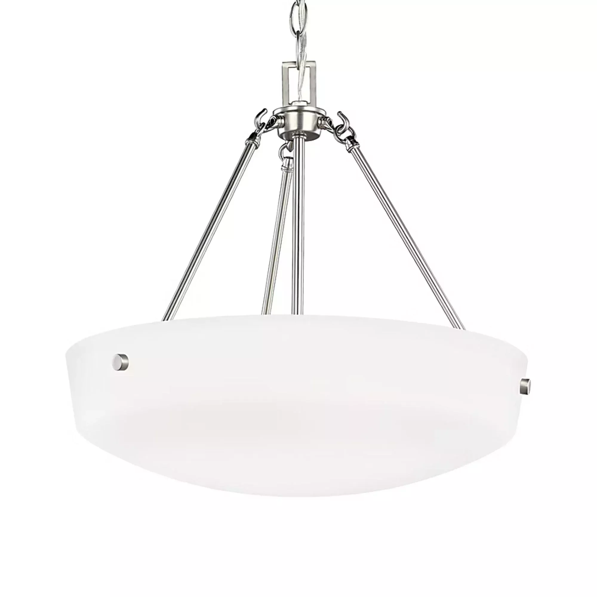 Generation Lighting Kerrville 19" 3-Light LED Pendant, Brushed Nickel Finish