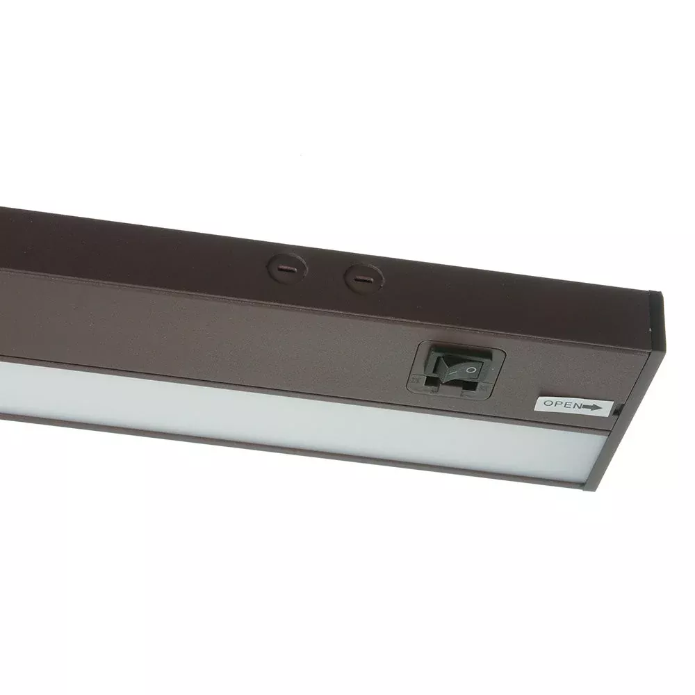 GM Lighting 120V TunableTask LED Undercabinet Light Bar CCT Selectable 2700K/3000K/3500K/4000K/5000K 6W 90 CRI 8 Inch [203Mm] Bronze (UCTUN-8-BZ)