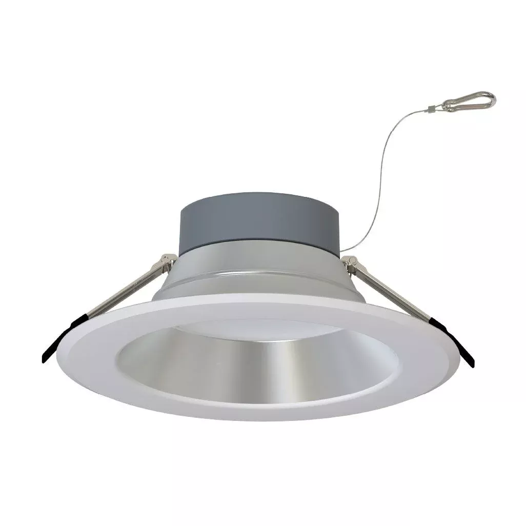 Halco CDL-10-LS-CS-HZWH-DDV 10 Inch Downlight Selectable 2800Lm/3500Lm/4500Lm 2700K/3000K/3500K/4000K/5000K 120-277V Triac/ELV/0-10V Haze Reflector/White Flange (89217)