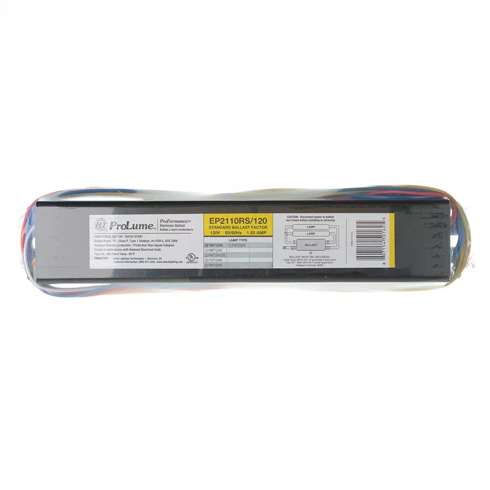 Halco EP2110RS/120 F96 T12 High Output 2-Lamp Electronic Ballast 120V Rapid Start (50162)