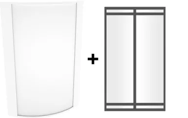 HALVS18L930-FG1-W/BL/E2 Architectural 1408 Lumens HALVS Forward & Up/down Light 25W 90CRI