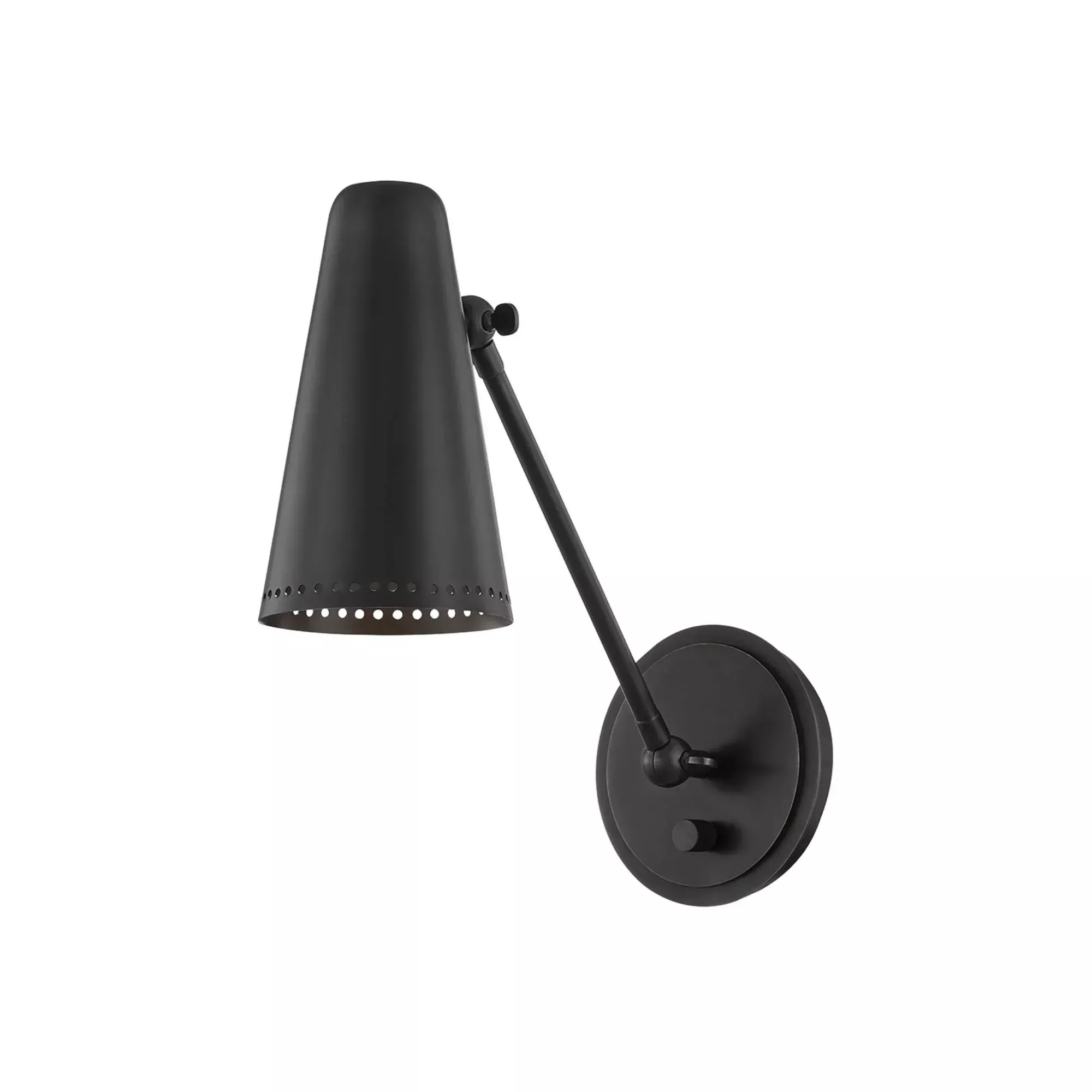 Hudson Valley Easley 13 in. Swing Arm Lamp, Old Bronze with Alabaster Shade