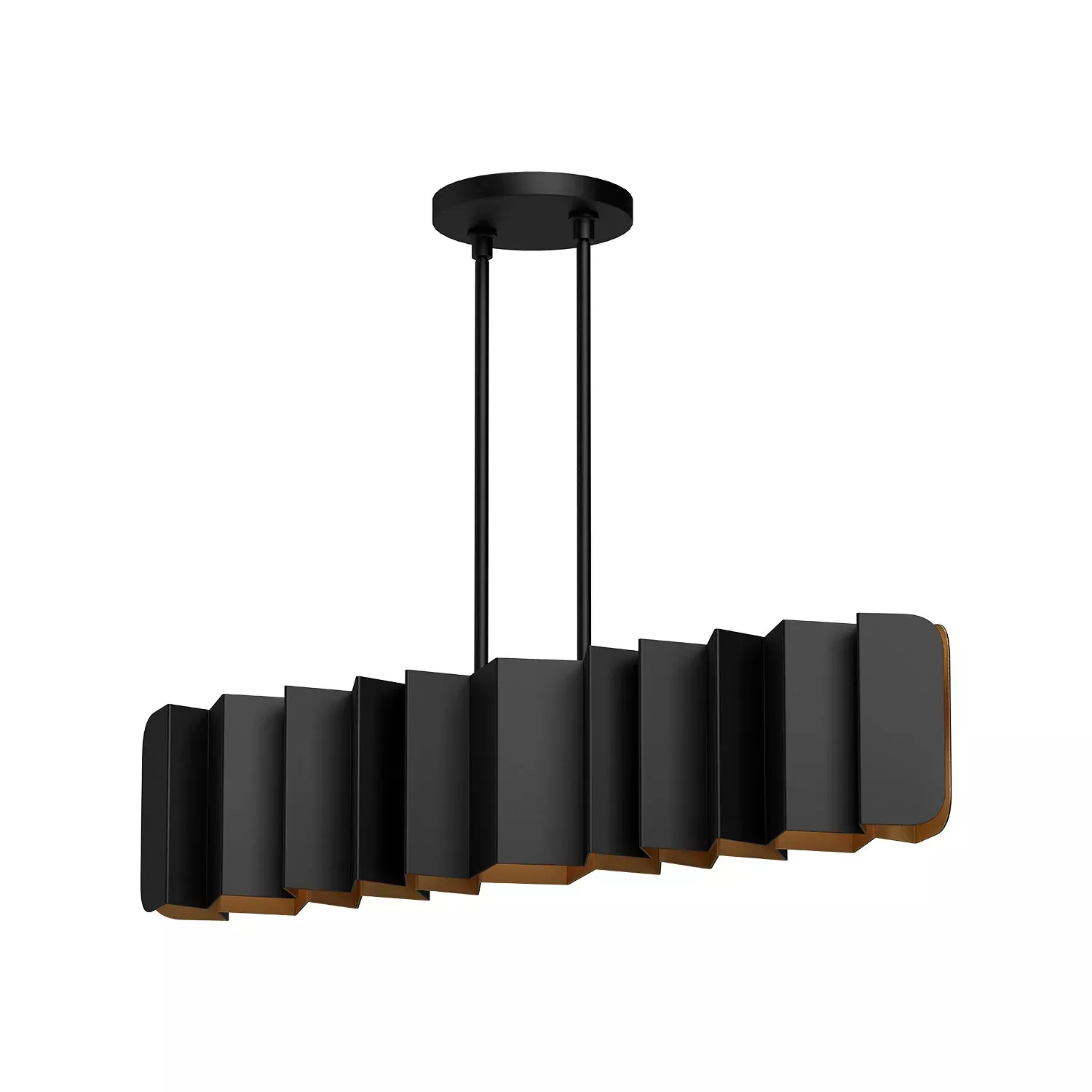 Kuzco Akira 42-in Linear Pendant Black LP58042-BK/GD