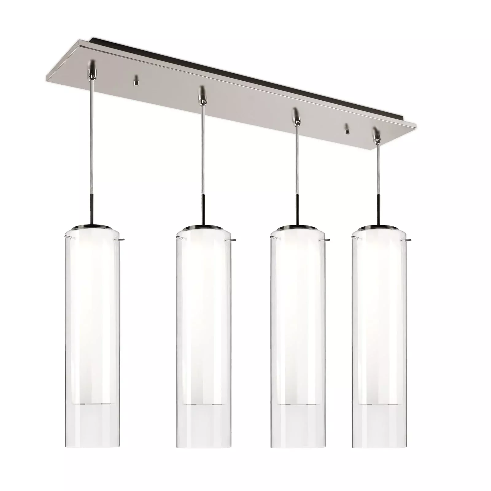 Kuzco Verona 4-Head LED Multi-Pendant Brushed Nickel MP41305BN-04