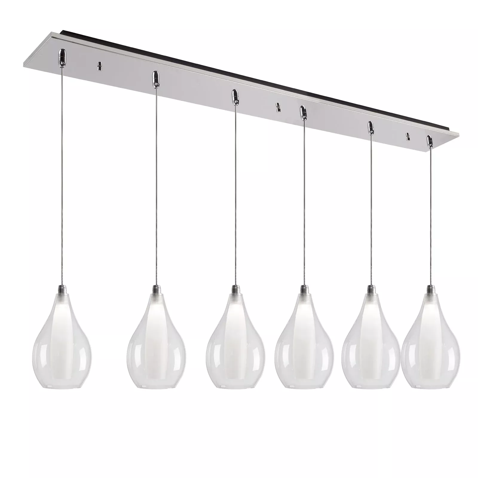 Kuzco Victoria 6-Head LED Multi-Pendant Chrome MP3005CH-06
