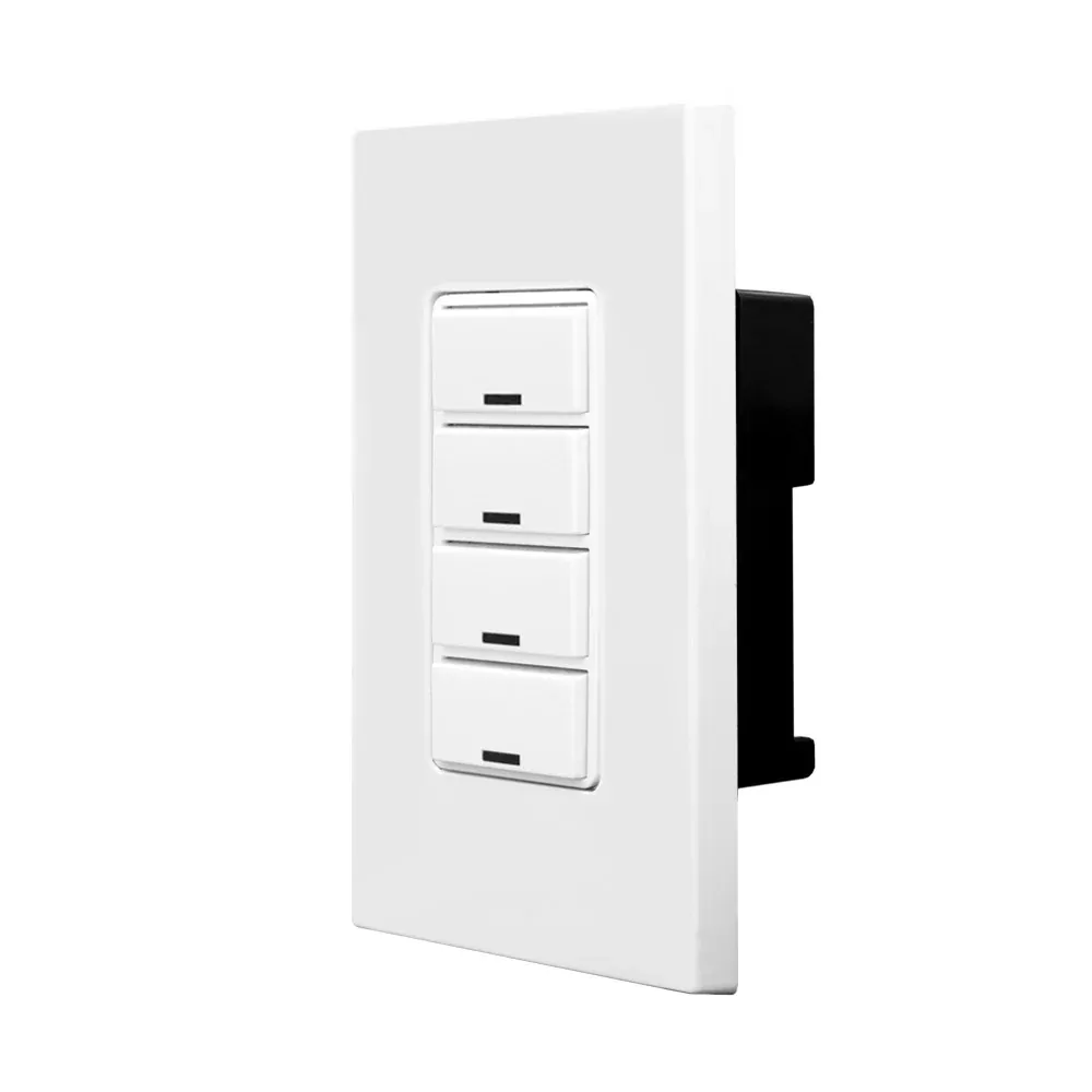 Leviton Ivory DLV Digital Switch 4-Button Color Change Kit (CKDNK-40I)