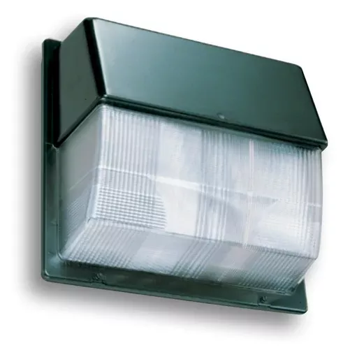 Lithonia Polycarbonate Refractor Wall Pack 175W Metal Halide Multi-Tap Ballast-Prewired 277V Super CWA Pulse-Start Ballast Less Lamp (TWP 175M TB SCWA L/LP)