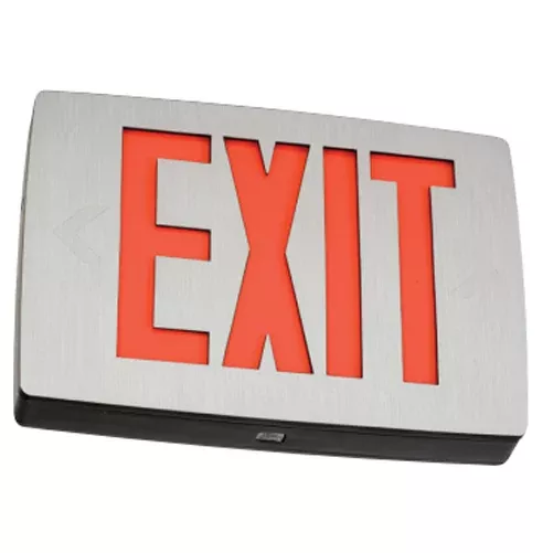 Lithonia Quantum Diecast Aluminum Exit Compact Housing White Double Face Green (LQC W 2 G)
