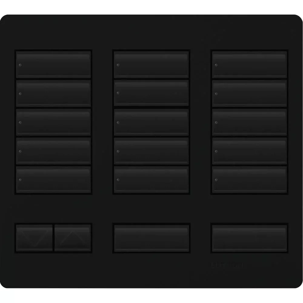 Lutron 15-Button Keypad Faceplate, Midnight (LFK-T15RL-MN)