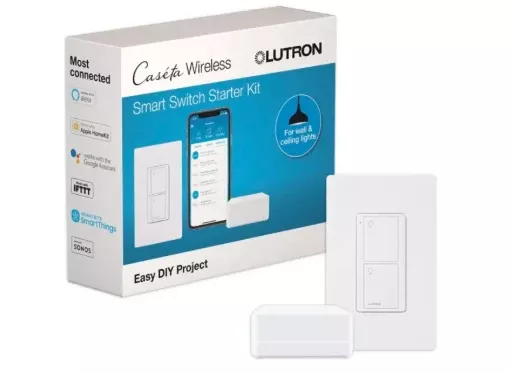 Lutron Caseta Smart Hub 6 A, White (P-BDG-PKG1WS)
